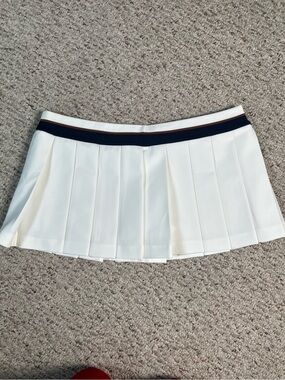 Tory Burch Micro Mini Skirt Snow White Size Large